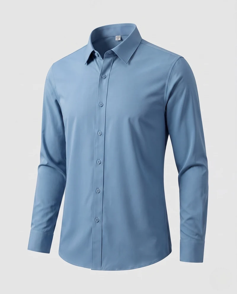 Herren Stretch-Fit Langarmshirt Nord Taschen