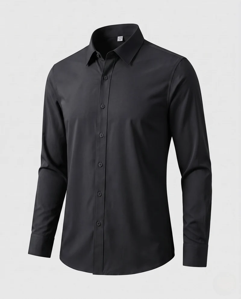 Herren Stretch-Fit Langarmshirt Nord Taschen