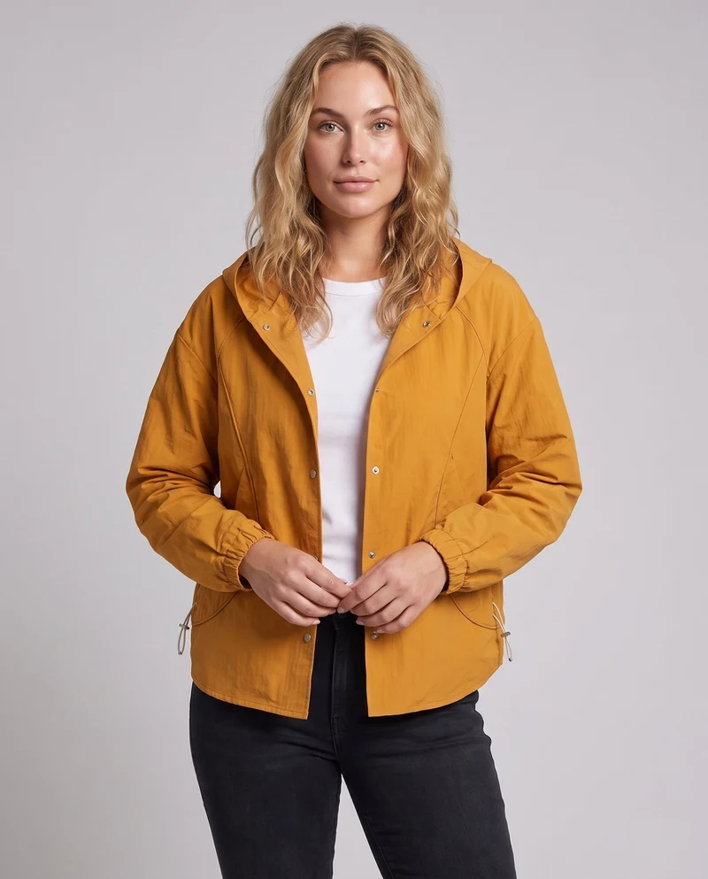 Damen Ultraleichte Regenjacke mit Kapuze Nord Taschen