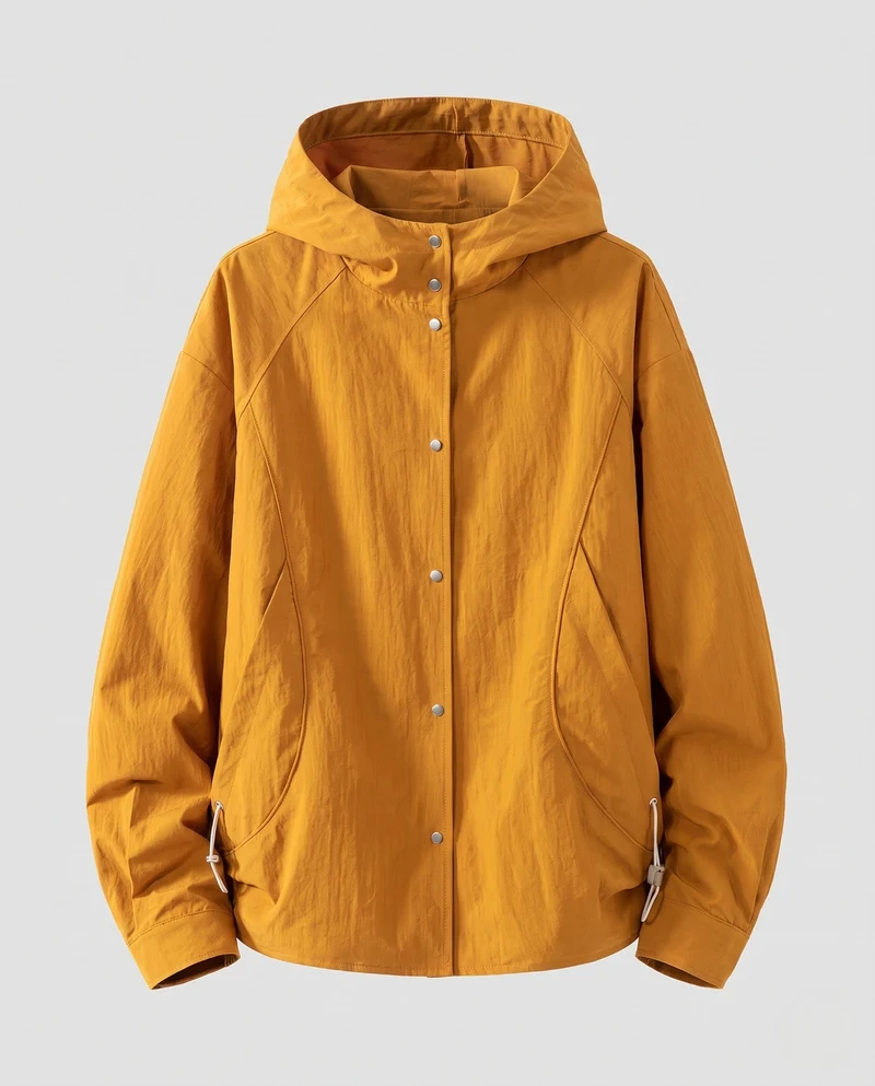 Damen Ultraleichte Regenjacke mit Kapuze Nord Taschen