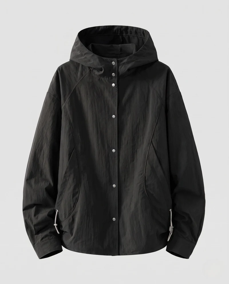 Damen Ultraleichte Regenjacke mit Kapuze Nord Taschen