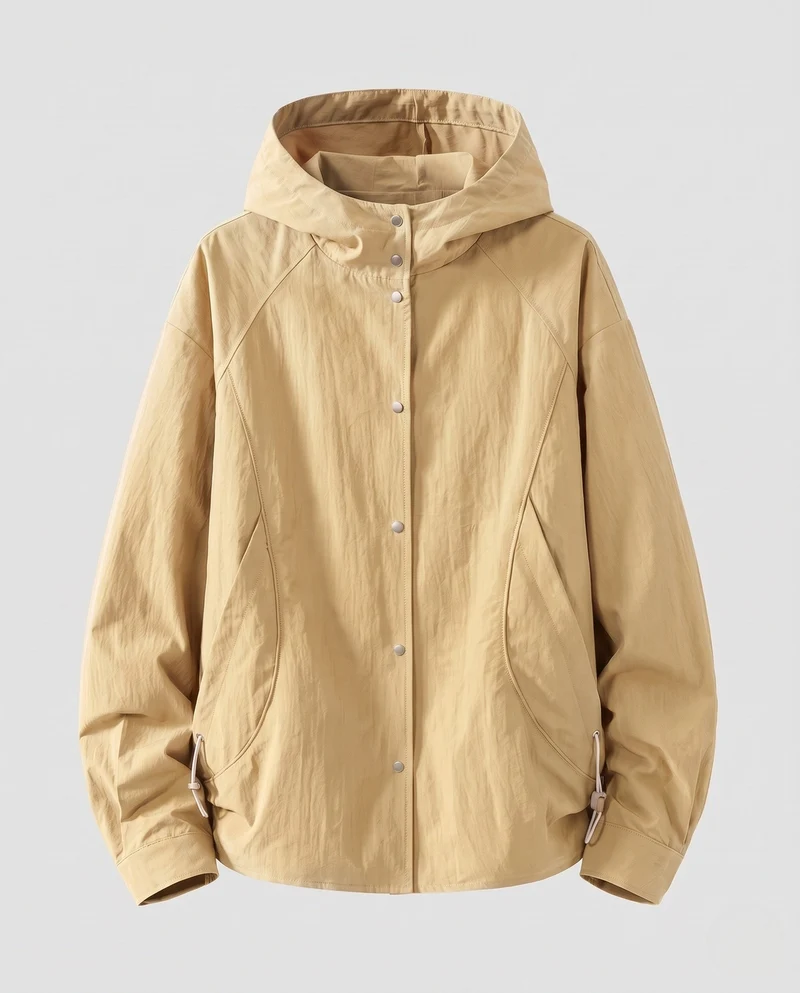Damen Ultraleichte Regenjacke mit Kapuze Nord Taschen