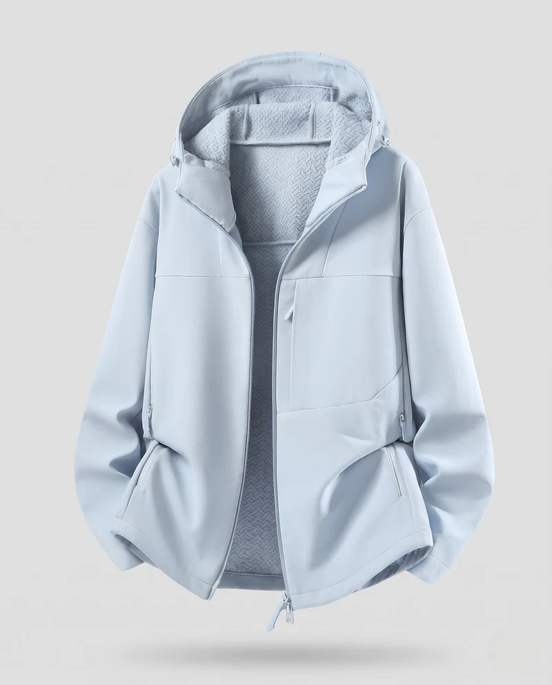 Damen Wasserabweisende Outdoor-Jacke mit Kapuze Nord Taschen