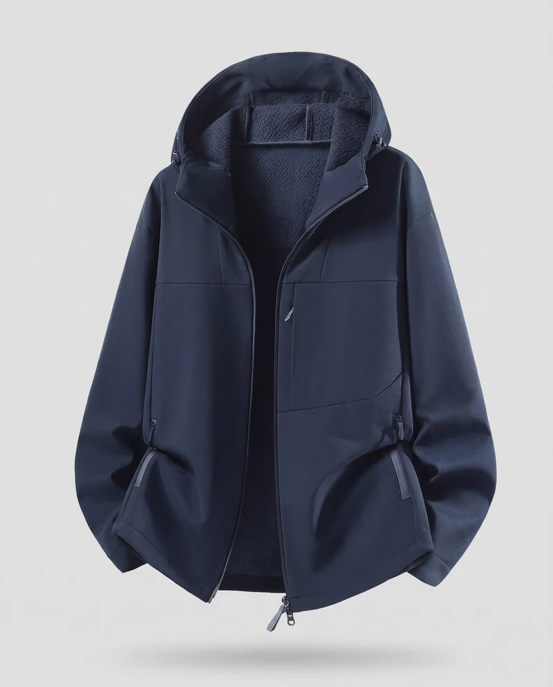 Damen Wasserabweisende Outdoor-Jacke mit Kapuze Nord Taschen