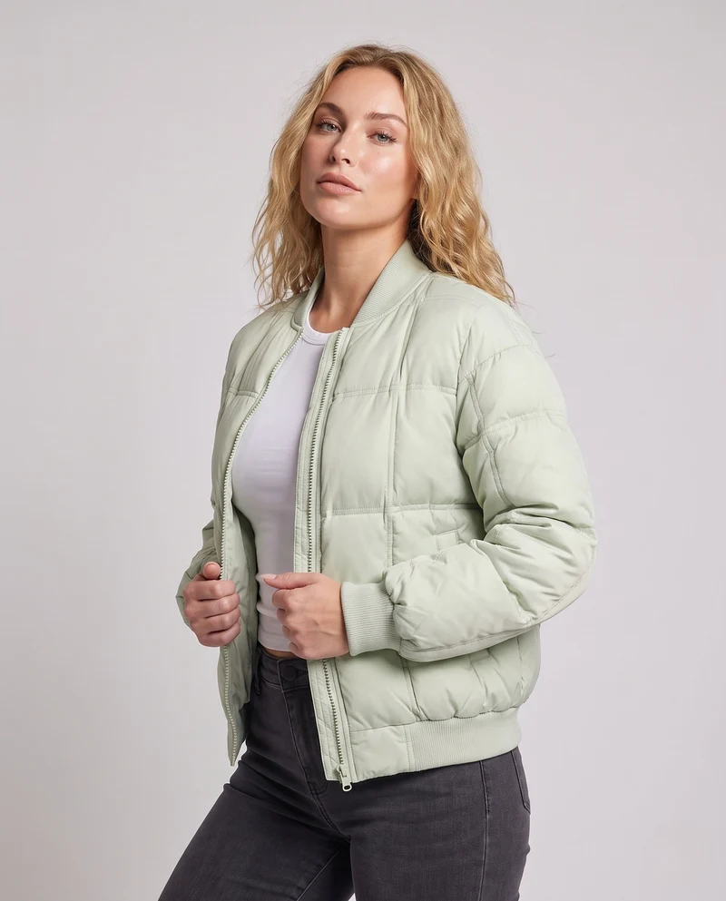 Damen Wattierte Steppjacke Nord Taschen 1788322211