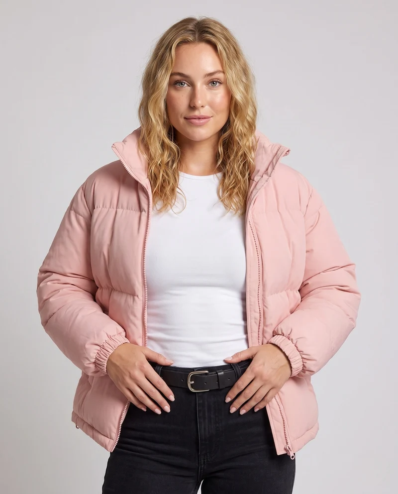 Damen Wattierte Steppjacke Nord Taschen