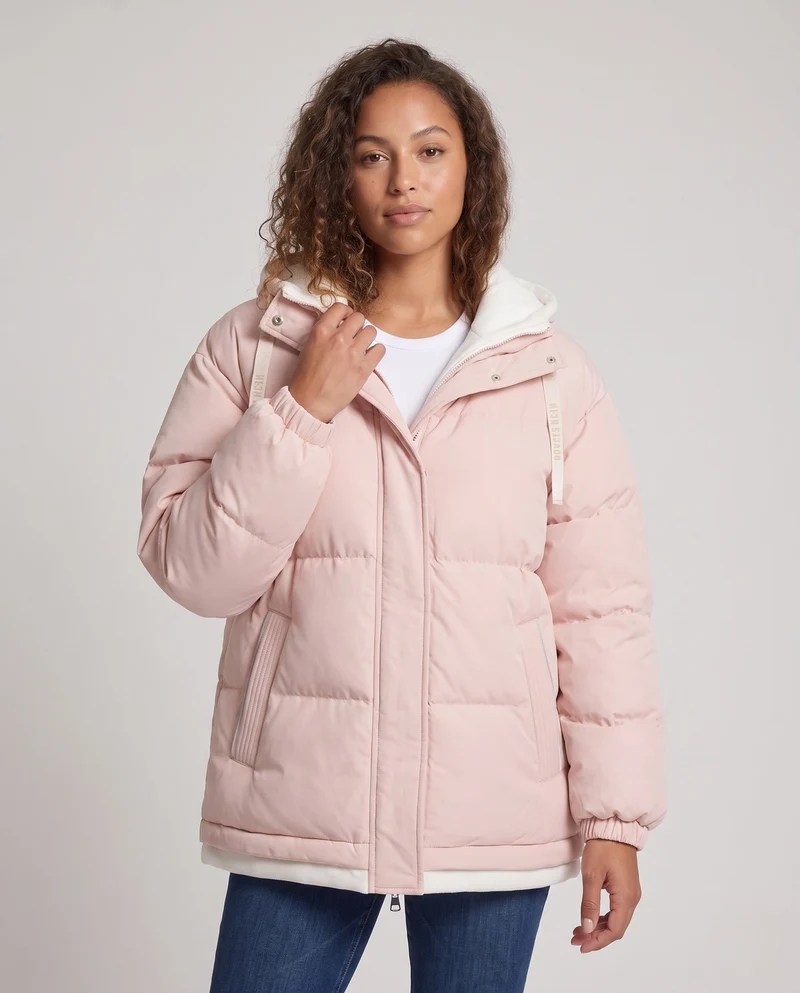 Damen Wattierte Übergangsjacke Nord Taschen