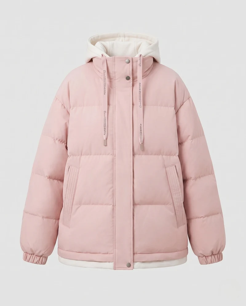 Damen Wattierte Übergangsjacke Nord Taschen