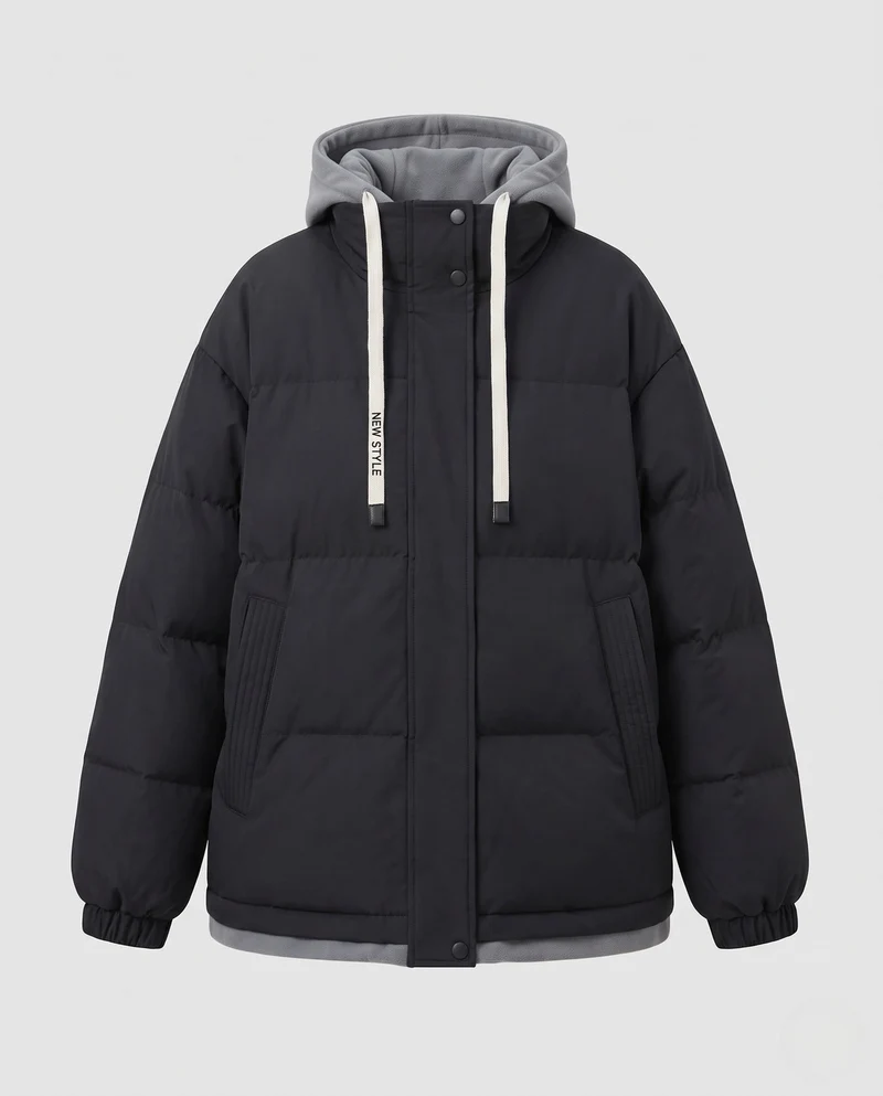 Damen Wattierte Übergangsjacke Nord Taschen