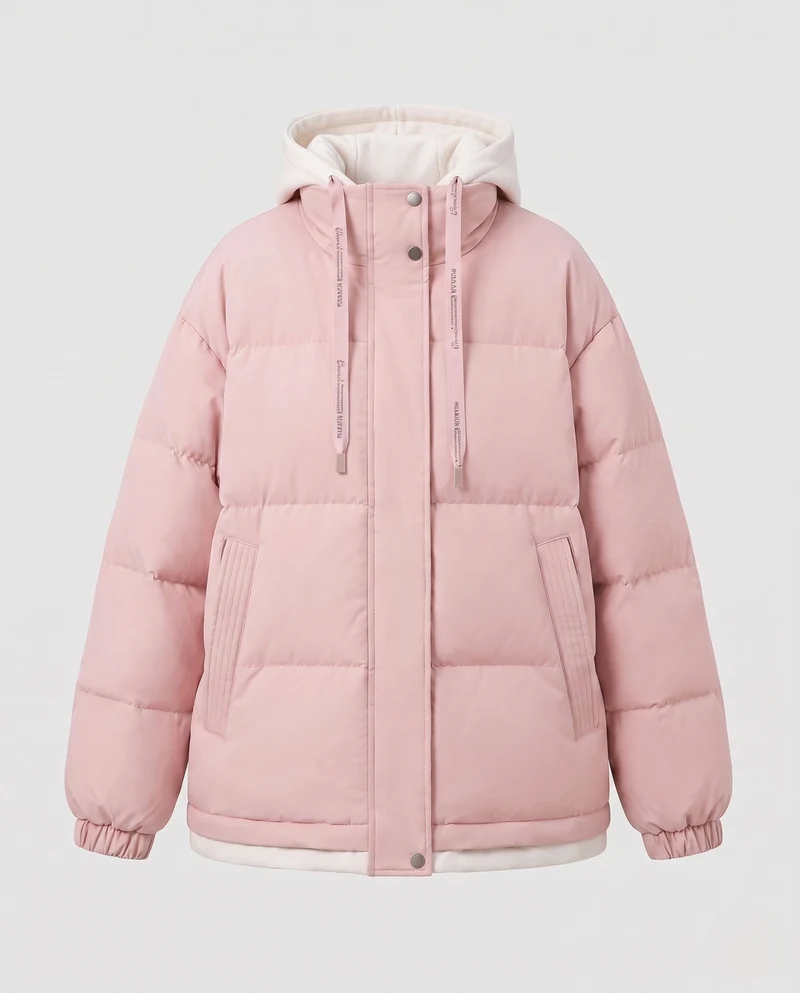 Damen Wattierte Übergangsjacke Nord Taschen