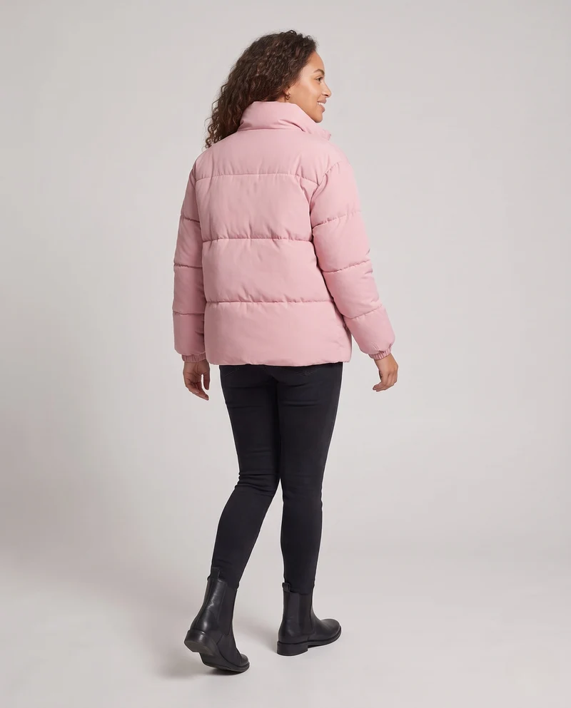 Damen Wattierte Winterjacke Nord Taschen