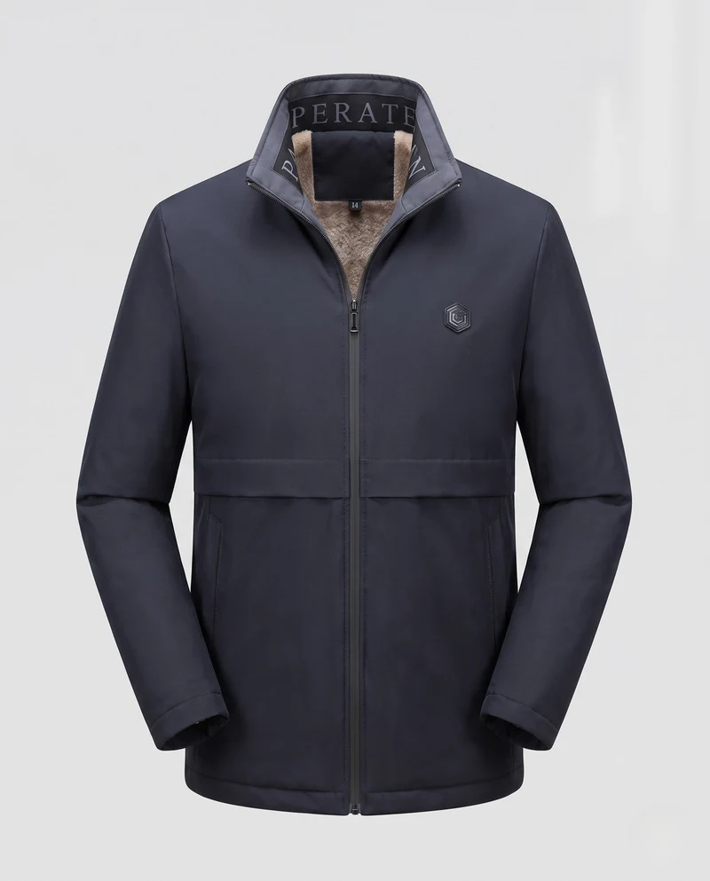 Herren Winterparka mit Kunstfellkragen Nord Taschen