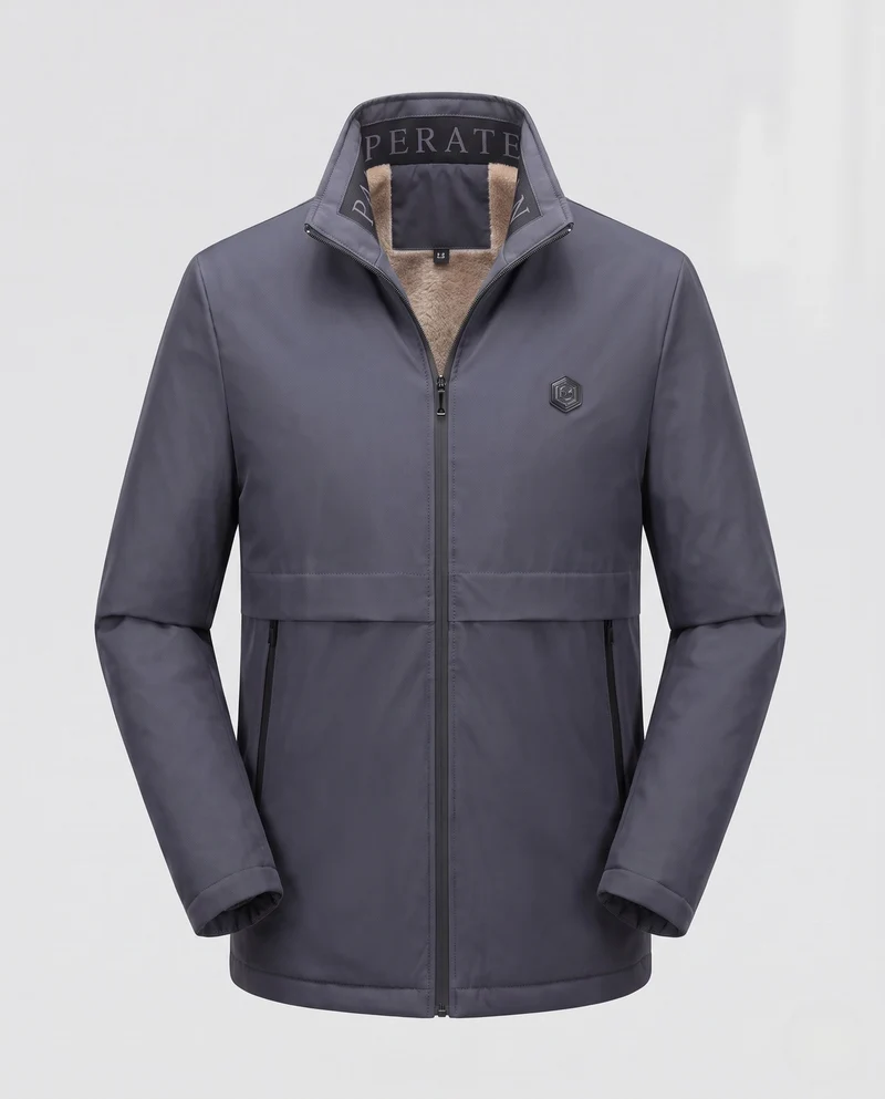 Herren Winterparka mit Kunstfellkragen Nord Taschen