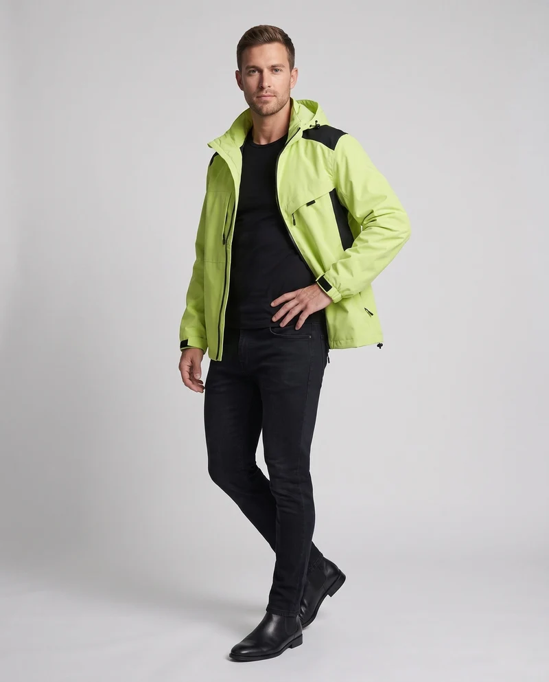 Unisex Wetterfeste Outdoor-Jacke mit verstellbarer Kapuze Nord Taschen