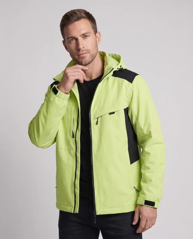 Unisex Wetterfeste Outdoor-Jacke mit verstellbarer Kapuze Nord Taschen