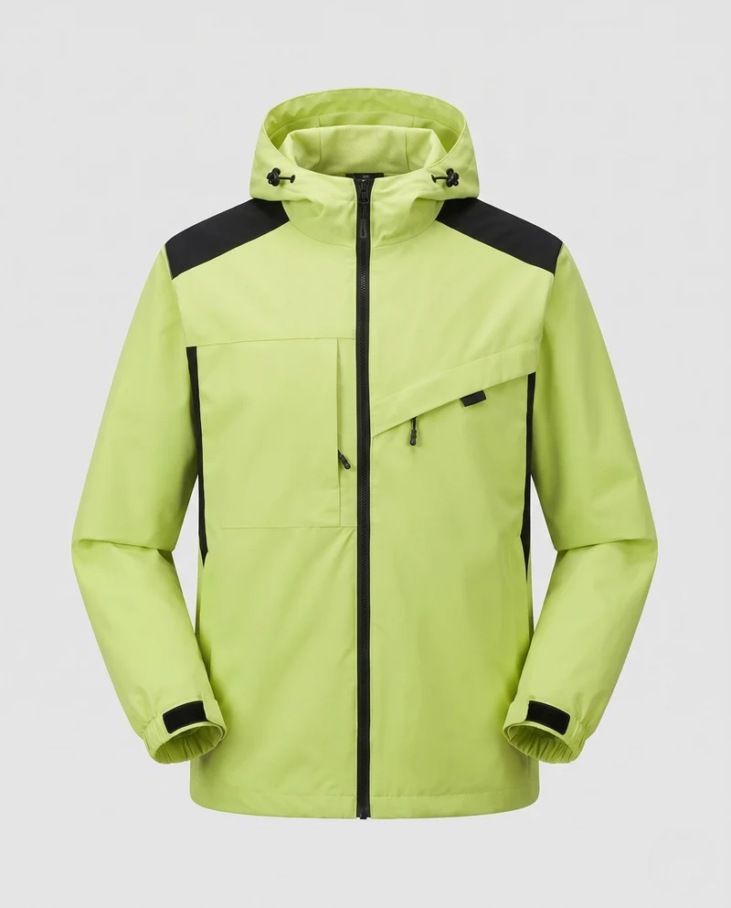 Unisex Wetterfeste Outdoor-Jacke mit verstellbarer Kapuze Nord Taschen