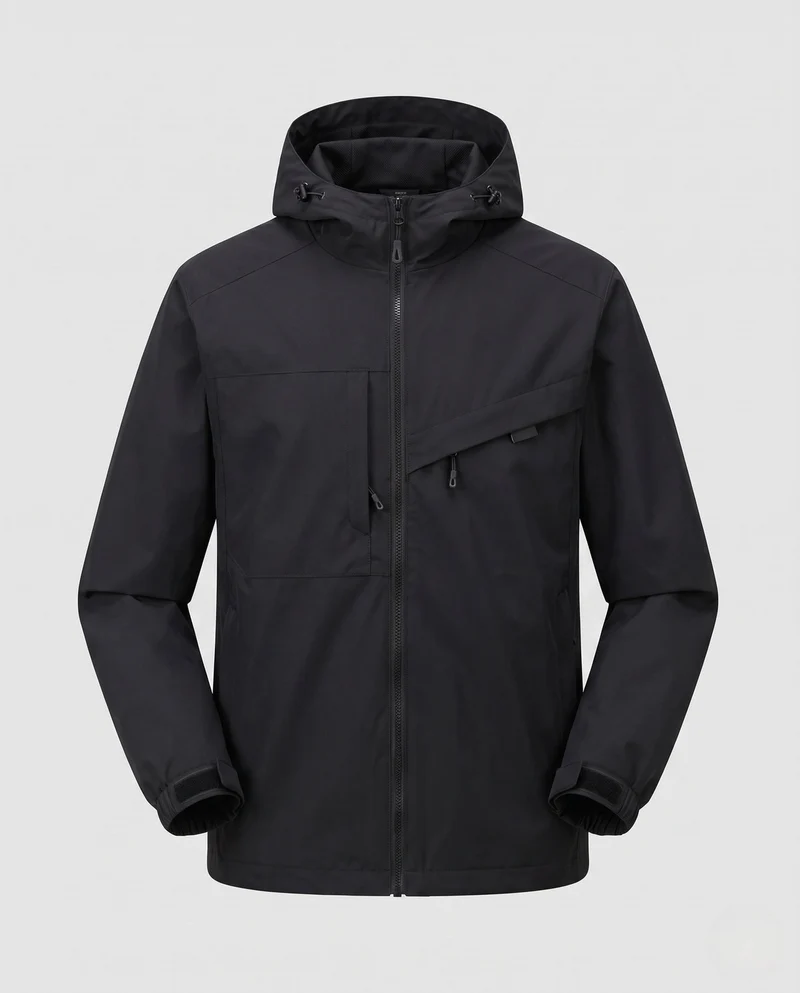 Unisex Wetterfeste Outdoor-Jacke mit verstellbarer Kapuze Nord Taschen