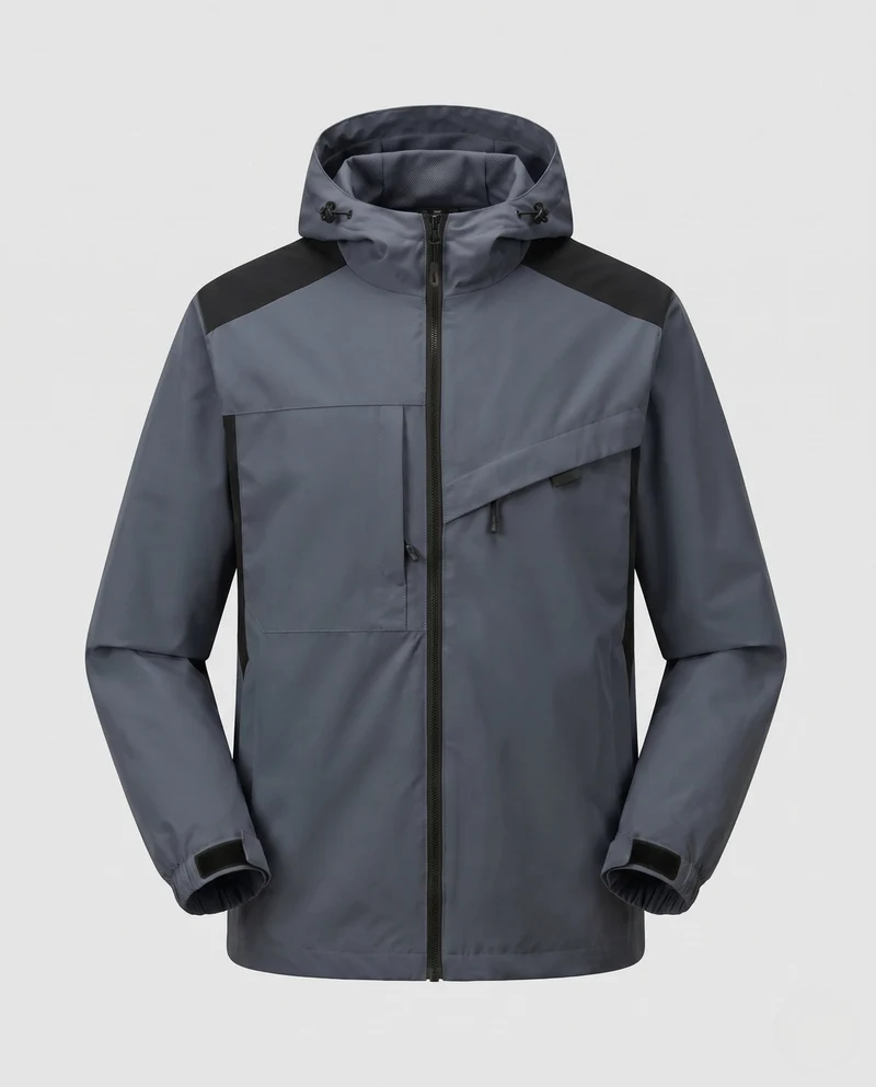 Unisex Wetterfeste Outdoor-Jacke mit verstellbarer Kapuze Nord Taschen