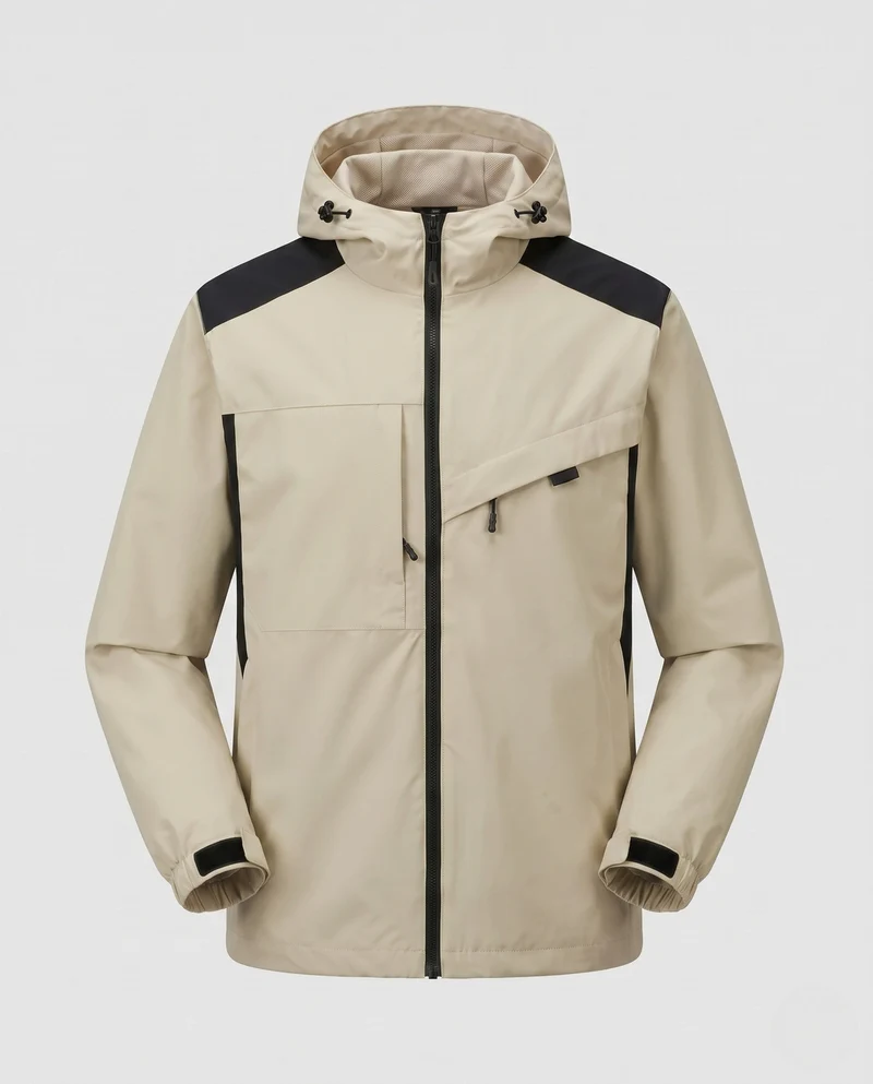 Unisex Wetterfeste Outdoor-Jacke mit verstellbarer Kapuze Nord Taschen