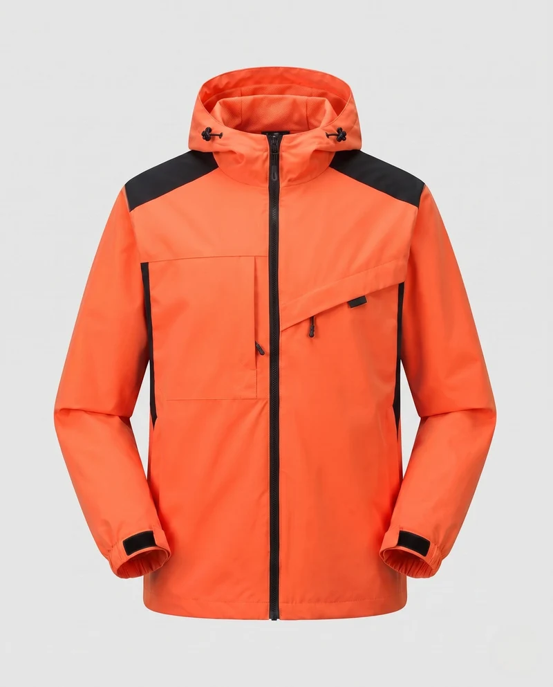 Unisex Wetterfeste Outdoor-Jacke mit verstellbarer Kapuze Nord Taschen