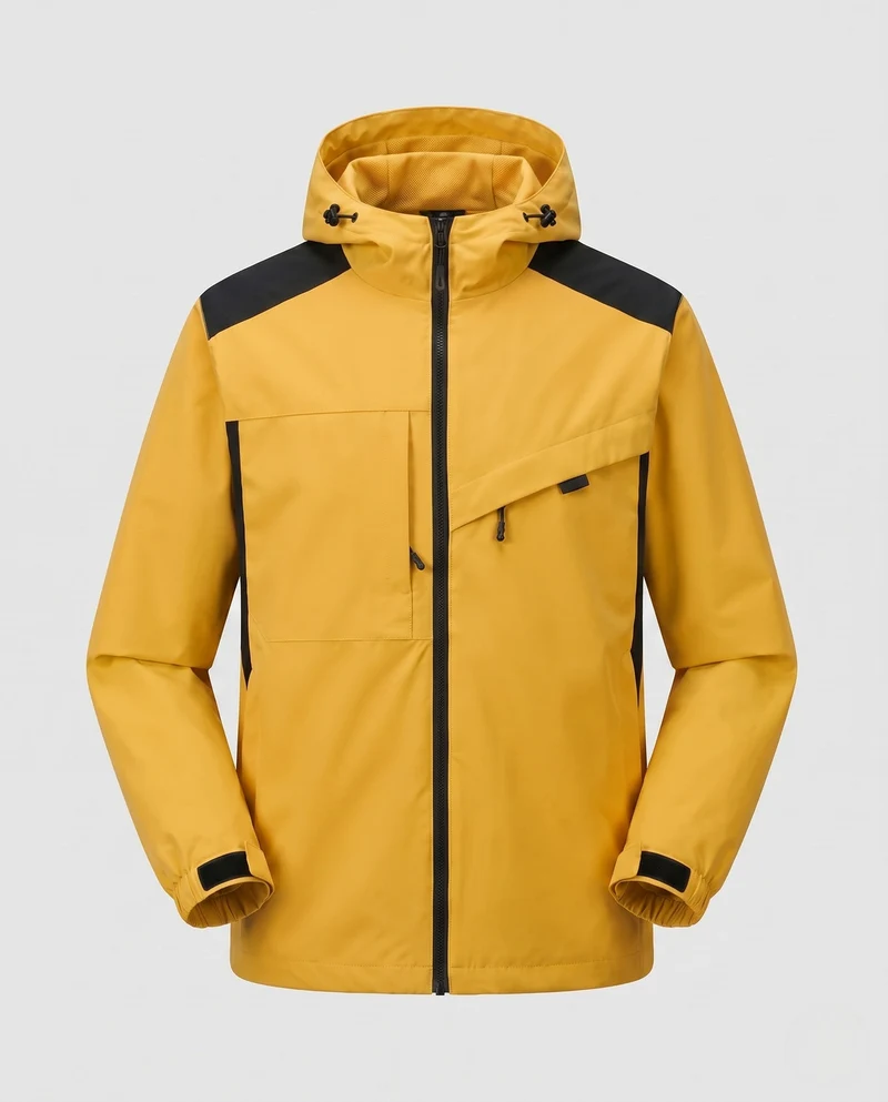 Unisex Wetterfeste Outdoor-Jacke mit verstellbarer Kapuze Nord Taschen