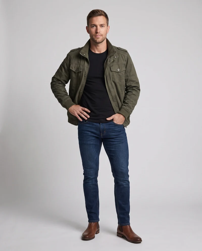 Herren Aerodynamische Utility-Jacke Nord Taschen