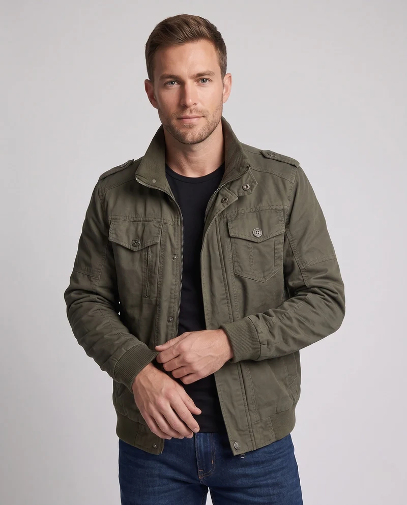 Herren Aerodynamische Utility-Jacke Nord Taschen