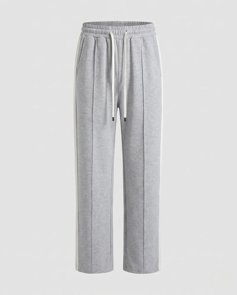 Damen Comfort Fleece Jogginghose mit seitlichem Kontraststreifen und elastischem Bund Nord Taschen