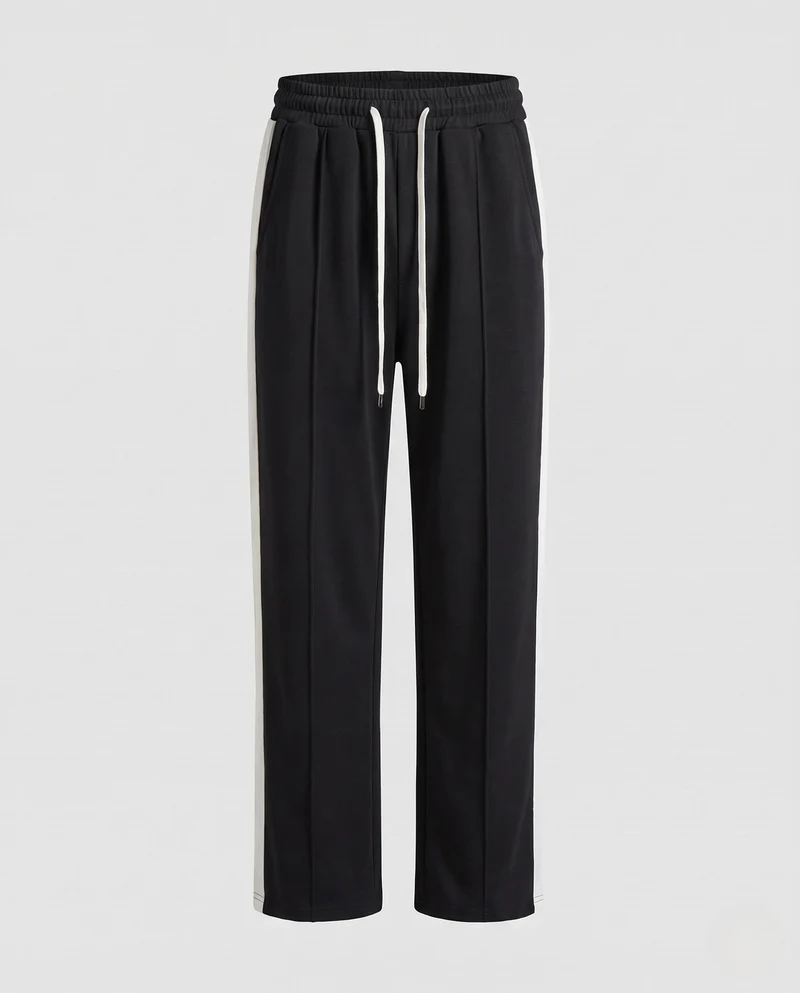 Damen Comfort Fleece Jogginghose mit seitlichem Kontraststreifen und elastischem Bund Nord Taschen