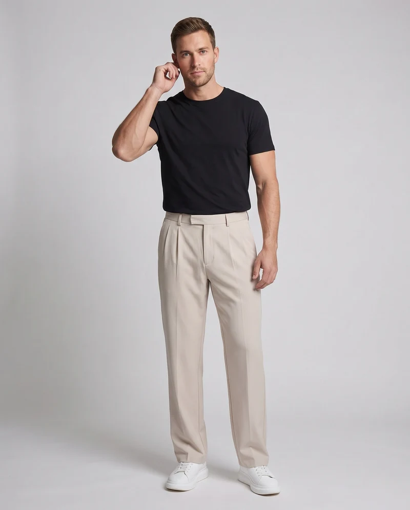 Herren Elegante und Bequeme Anzughose Nord Taschen