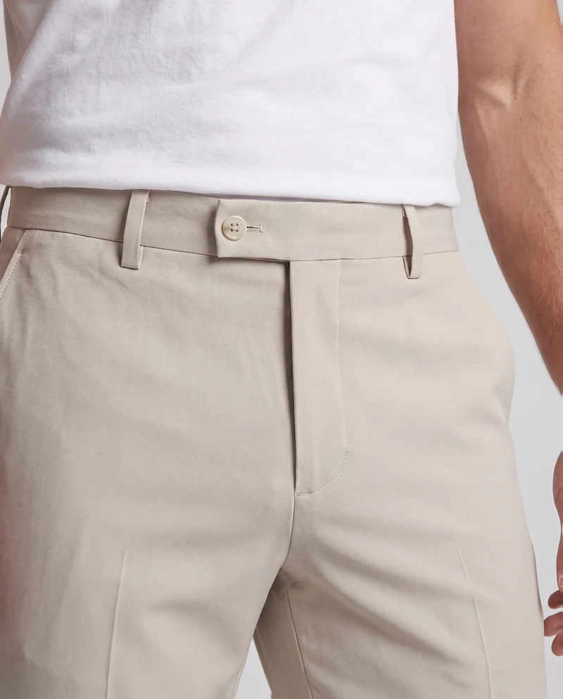 Herren Elegante Slim-Fit Anzughose Nord Taschen