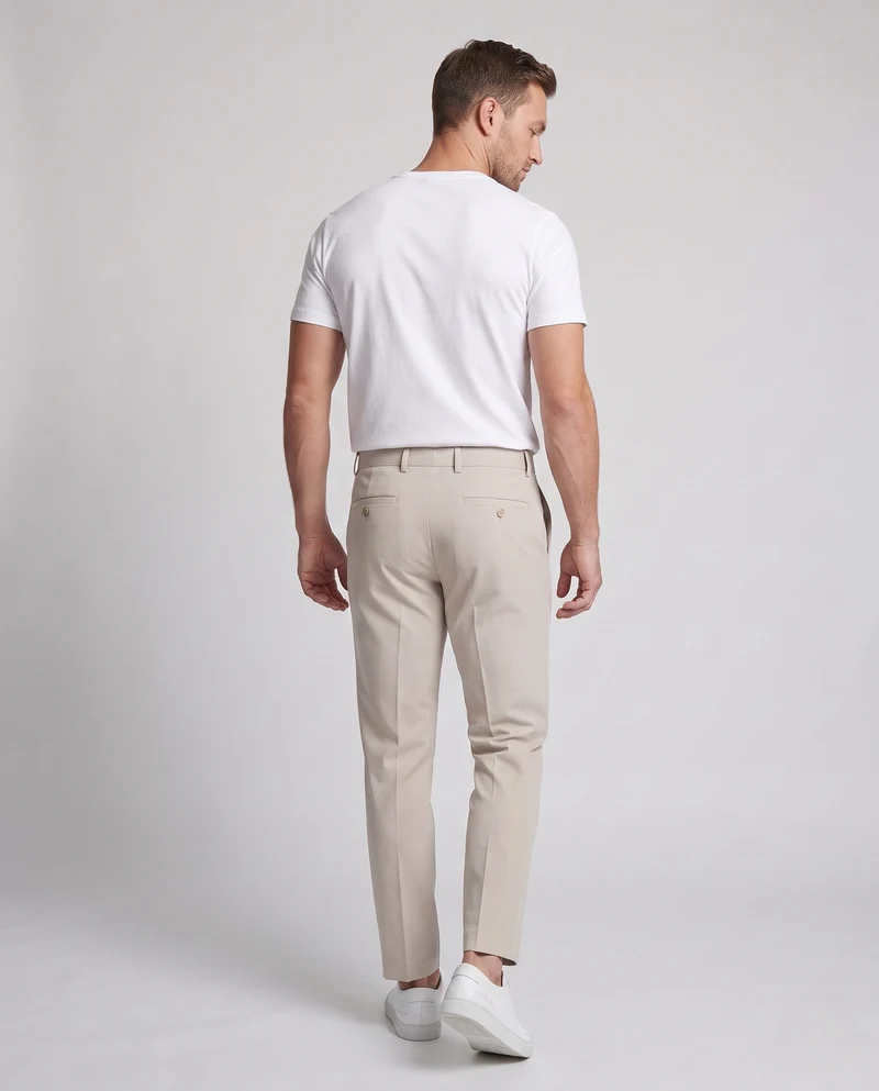 Herren Elegante Slim-Fit Anzughose Nord Taschen