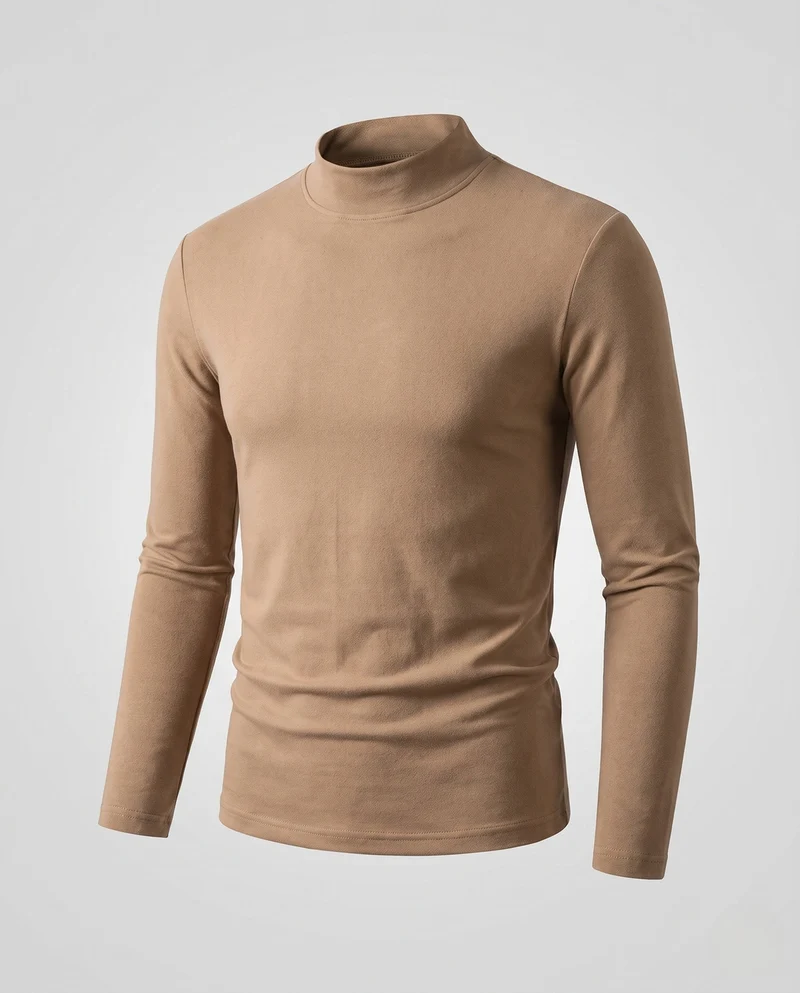 Herren Eleganter Stehkragenpullover Nord Taschen