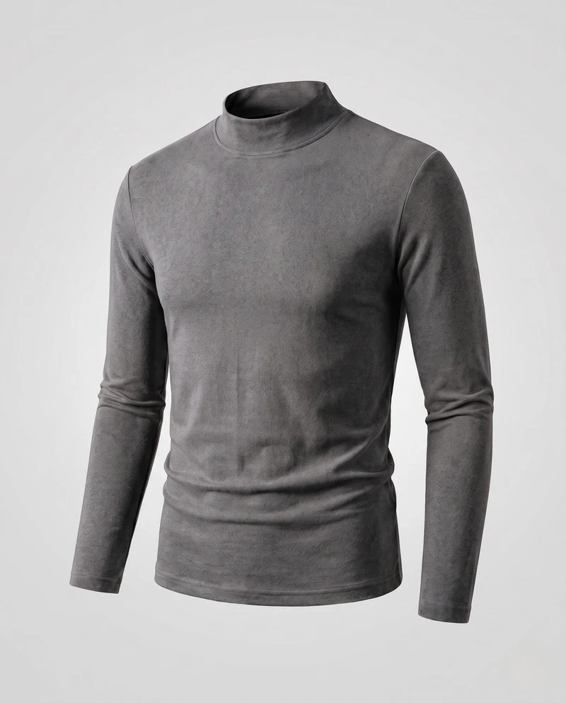 Herren Eleganter Stehkragenpullover Nord Taschen