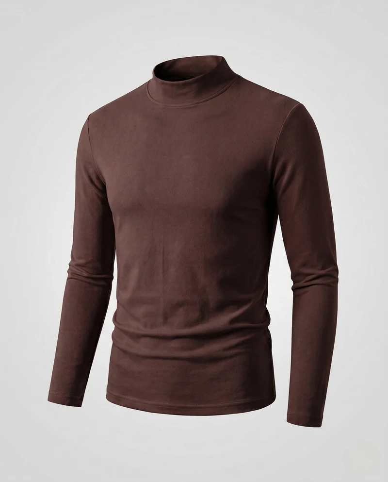 Herren Eleganter Stehkragenpullover Nord Taschen