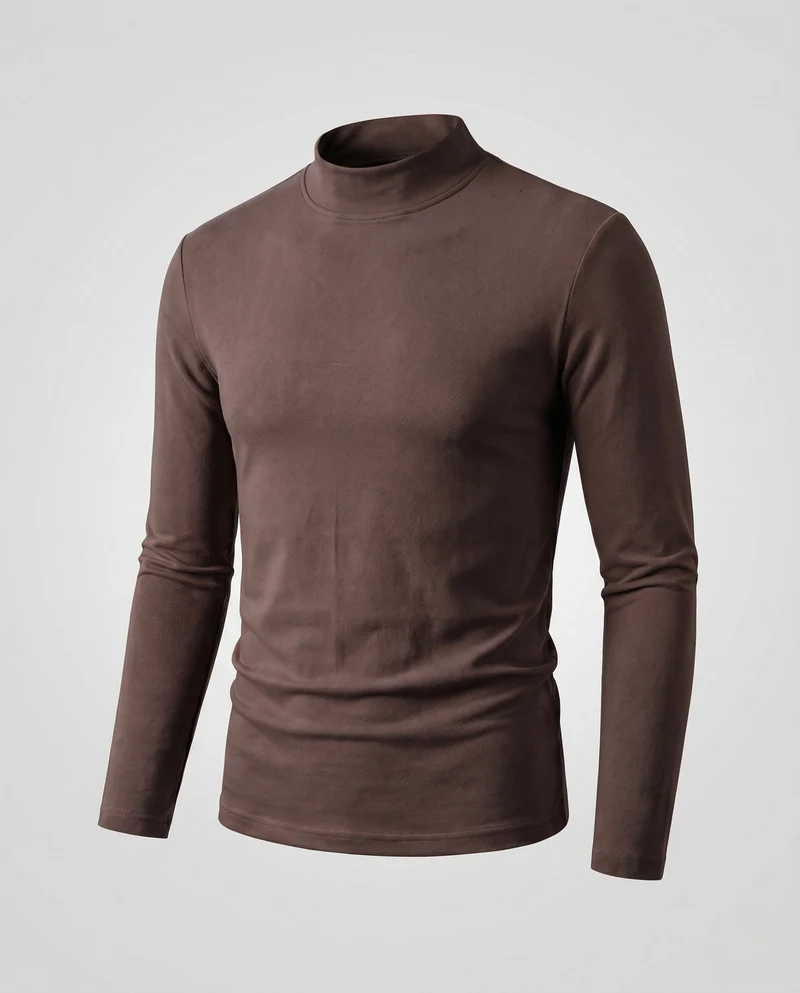 Herren Eleganter Stehkragenpullover Nord Taschen