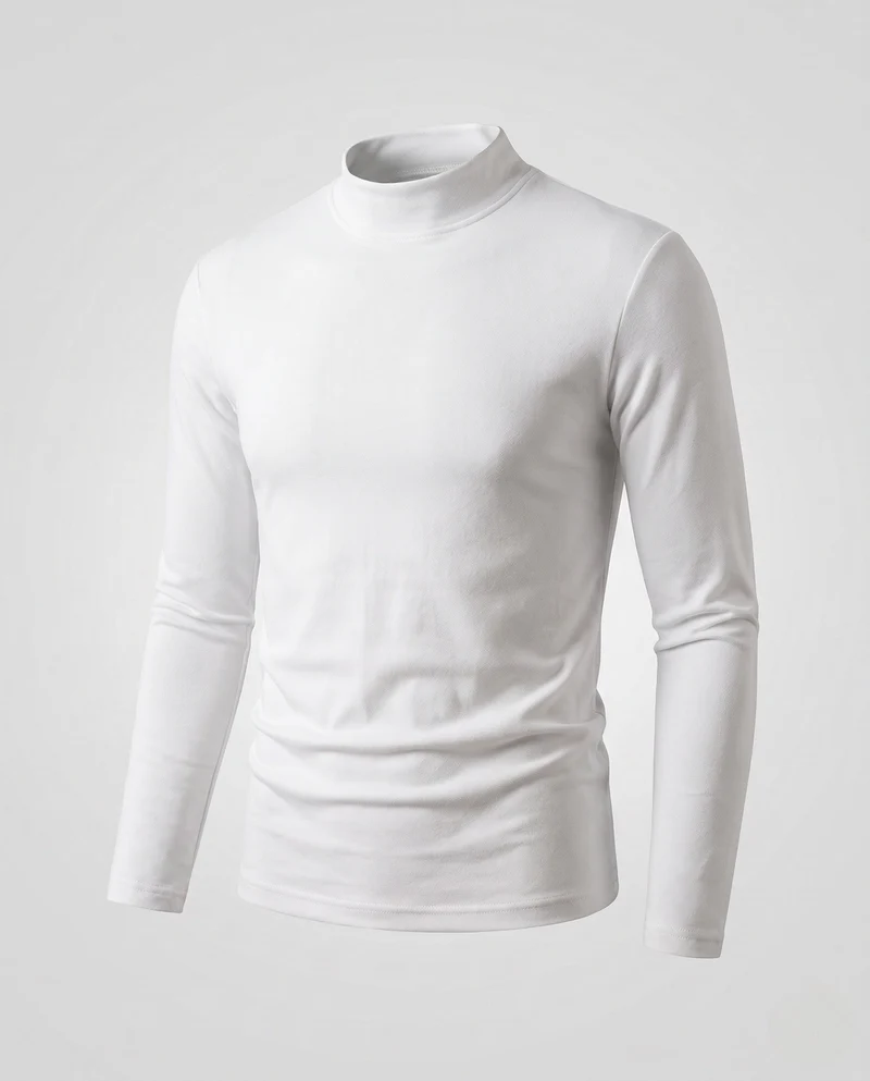 Herren Eleganter Stehkragenpullover Nord Taschen