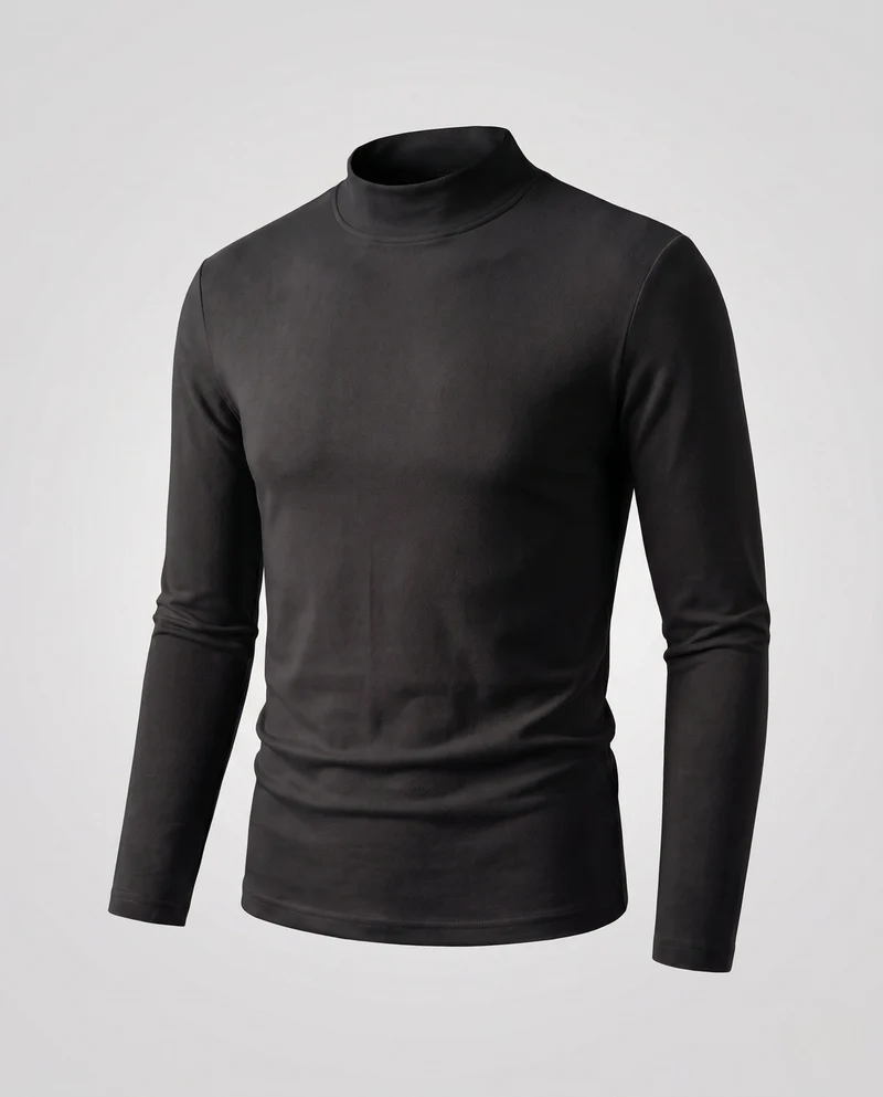 Herren Eleganter Stehkragenpullover Nord Taschen