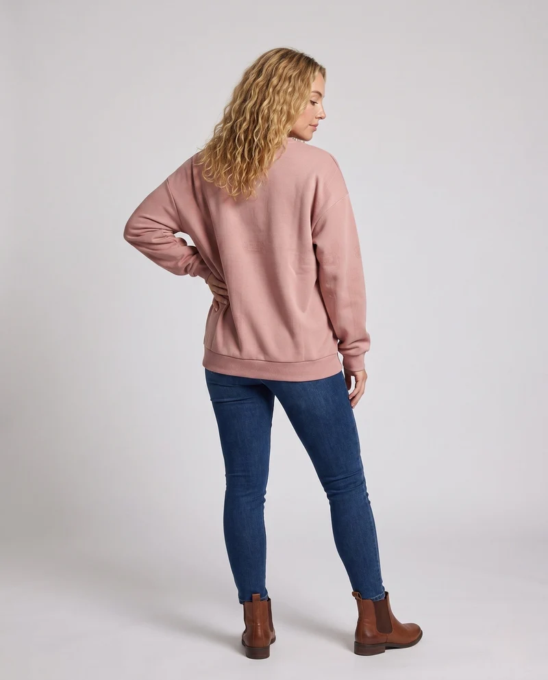 Unisex Oversize-Graphic-Sweatshirt mit Rundhalsausschnitt, Drop-Shoulder und Vintage-Print