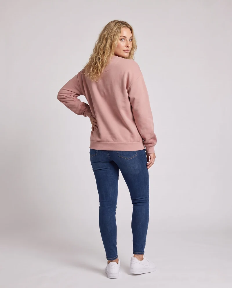 Unisex Oversize-Grafik-Sweatshirt mit Rundhalsausschnitt und überschnittener Schulter