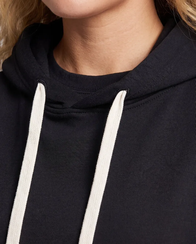 Unisex Oversize Kapuzenpullover mit seitlichen Kontraststreifen und Kängurutasche