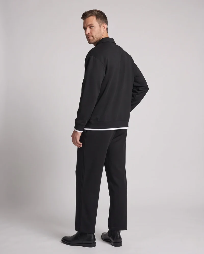 Unisex Oversize-Polo-Sweatshirt-Set mit weiterer Jogginghose
