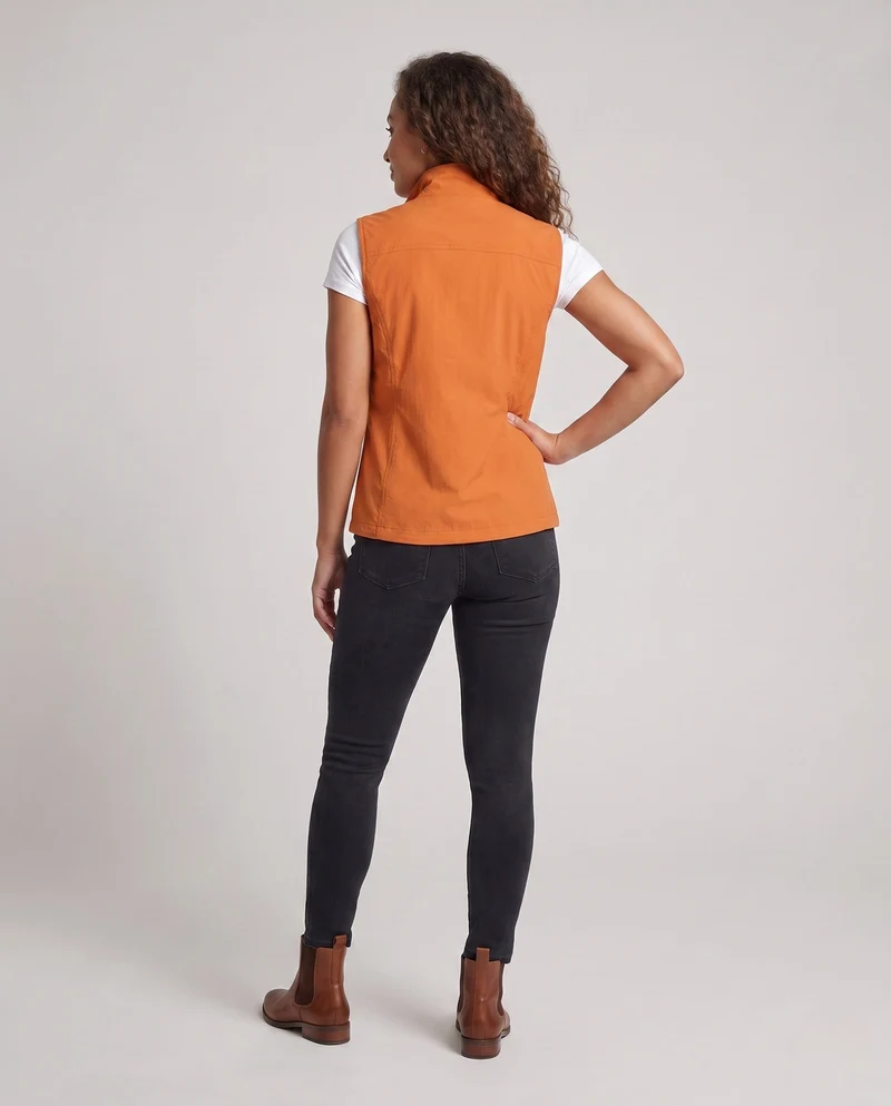 Damen Winddichtes Sportweste Nord Taschen