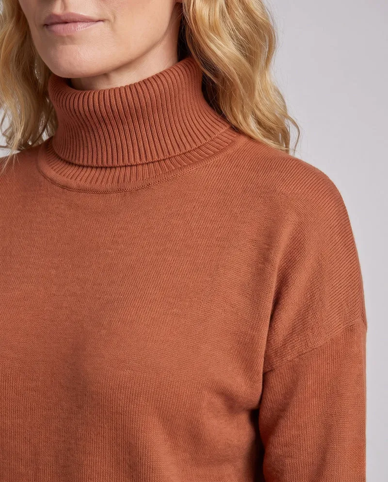 Mode Damen Rollkragenpullover Nord Taschen