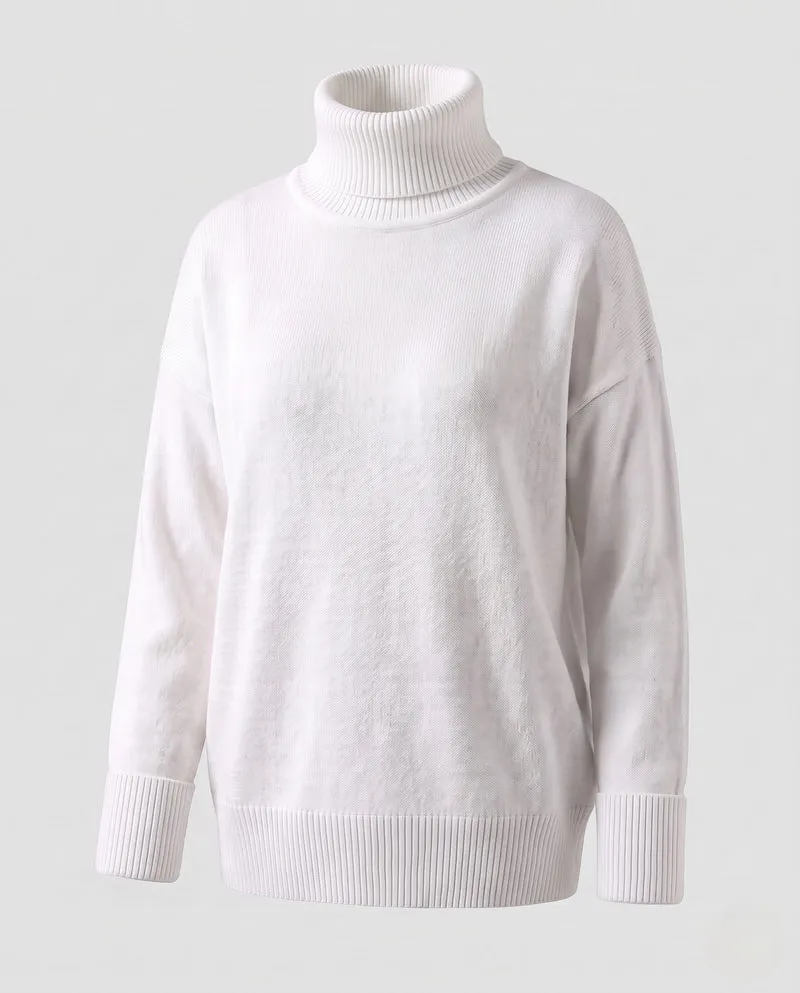 Mode Damen Rollkragenpullover Nord Taschen