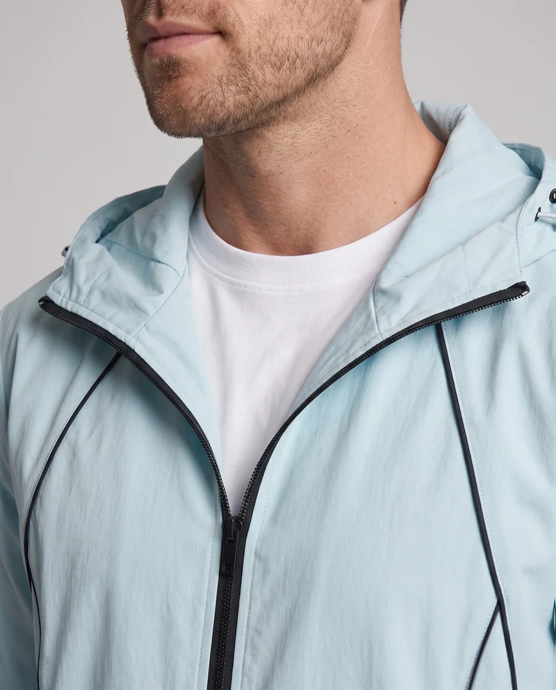 Herren Leichte Windbreaker Trainingsanzug mit Kapuzen-Reißverschlussjacke & Cargo Jogginghosen Nord Taschen