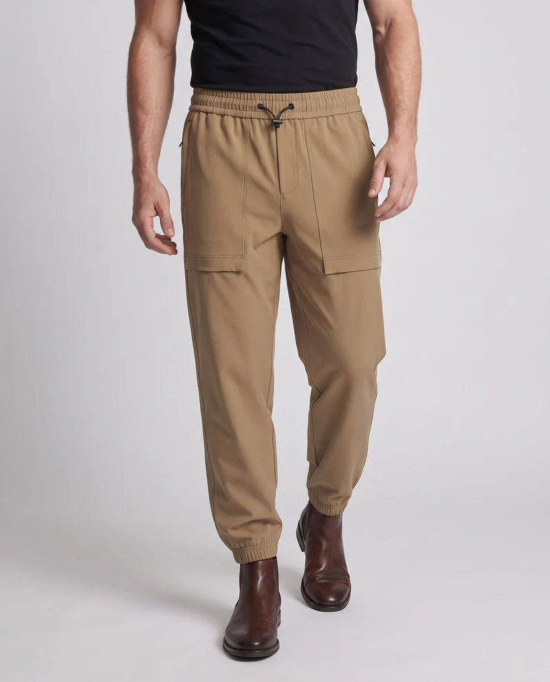 Herren lockere Cargo Jogginghose mit großen Pattentaschen und elastischem Saum Nord Taschen