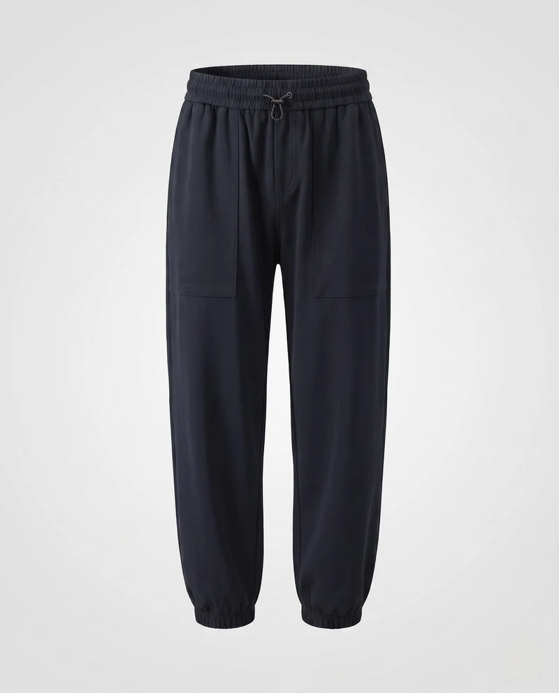Herren lockere Cargo Jogginghose mit großen Pattentaschen und elastischem Saum Nord Taschen