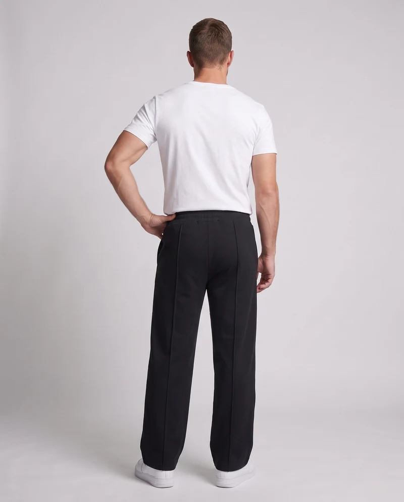 Herren Loose Fit Relaxed Jogginghose aus French Terry mit weitem Bein und Kordelzug Nord Taschen