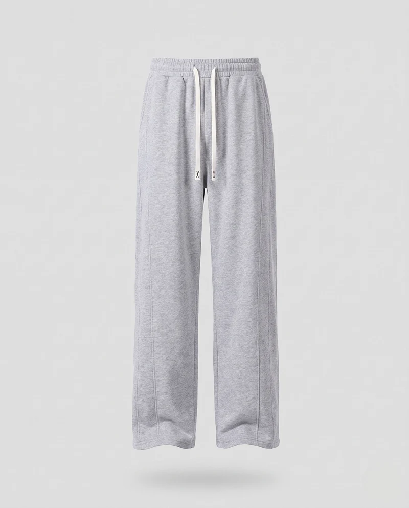 Herren Loose Fit Relaxed Jogginghose aus French Terry mit weitem Bein und Kordelzug Nord Taschen